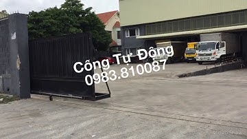 cổng lùa tự động, cổng trượt ngang tự động, Motor cổng tự động 0983.810087, cửa tự động công ty