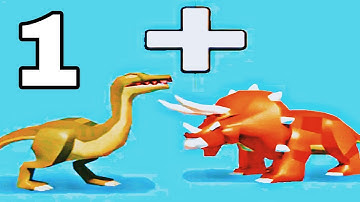 Merge Dino Master - Walkthrough Part 1 Levels 1-15 New Game - Android ios Gameplay