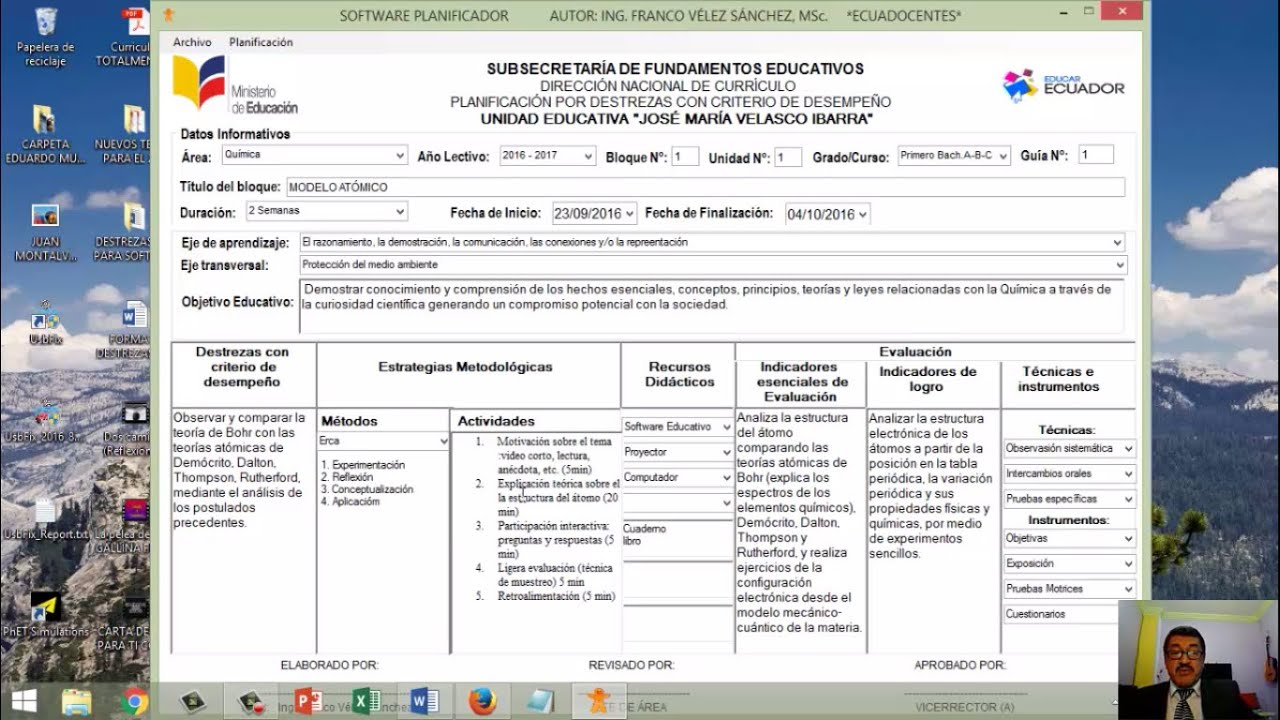 Plan De Destrezas En 5 Minutos Software Planificador 2018 2019