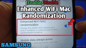 How to enable or disable enhanced WiFi Mac randomization on Samsung Galaxy A02 | Developer Options