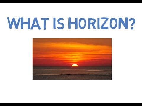 Video: Wat Is Horison