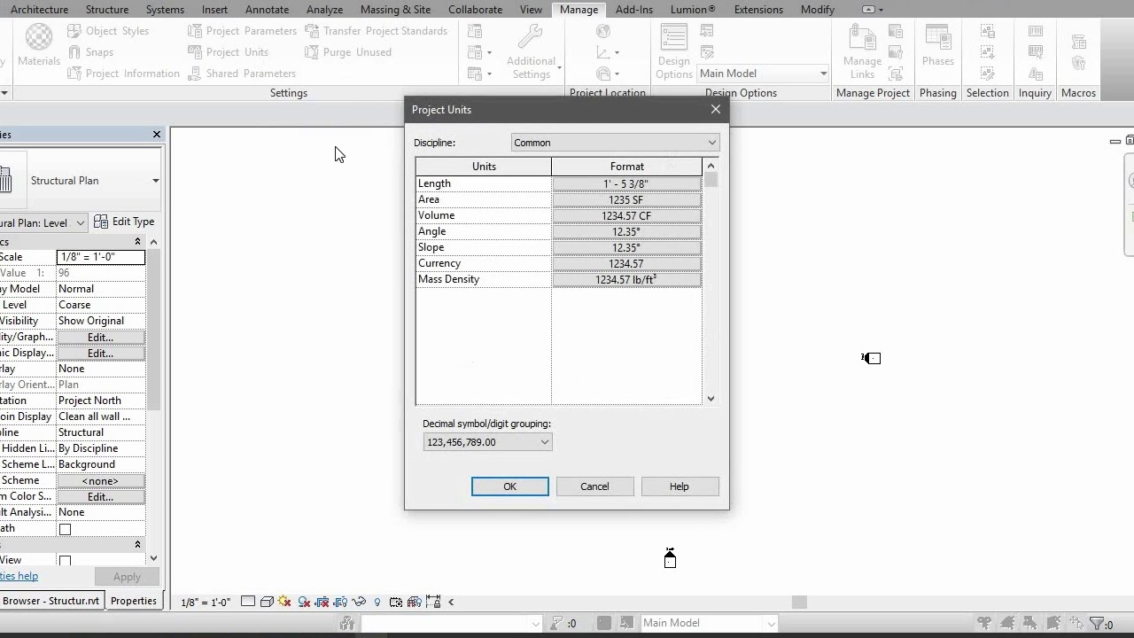 How to change units in revit - YouTube