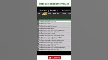 how to delete duplicates in excel | remove duplicates in excel