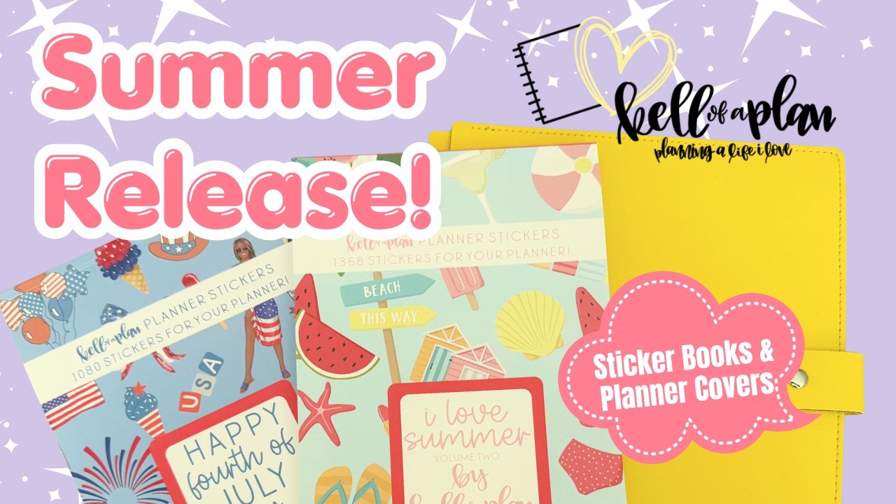 Kellofaplan Summer Release Flip Through | Sticker Books & Planner ...