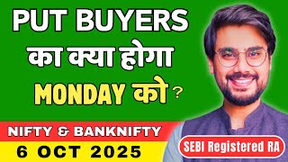Nifty and BankNifty Prediction for Monday, 6 Oct 2025 | BankNifty Options Monday | Rishi Money