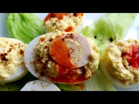 deviled-eggs-with-pickled-quail-eggs,-"devilment-eggs"