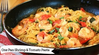One Pan Shrimp and Tomato Pasta