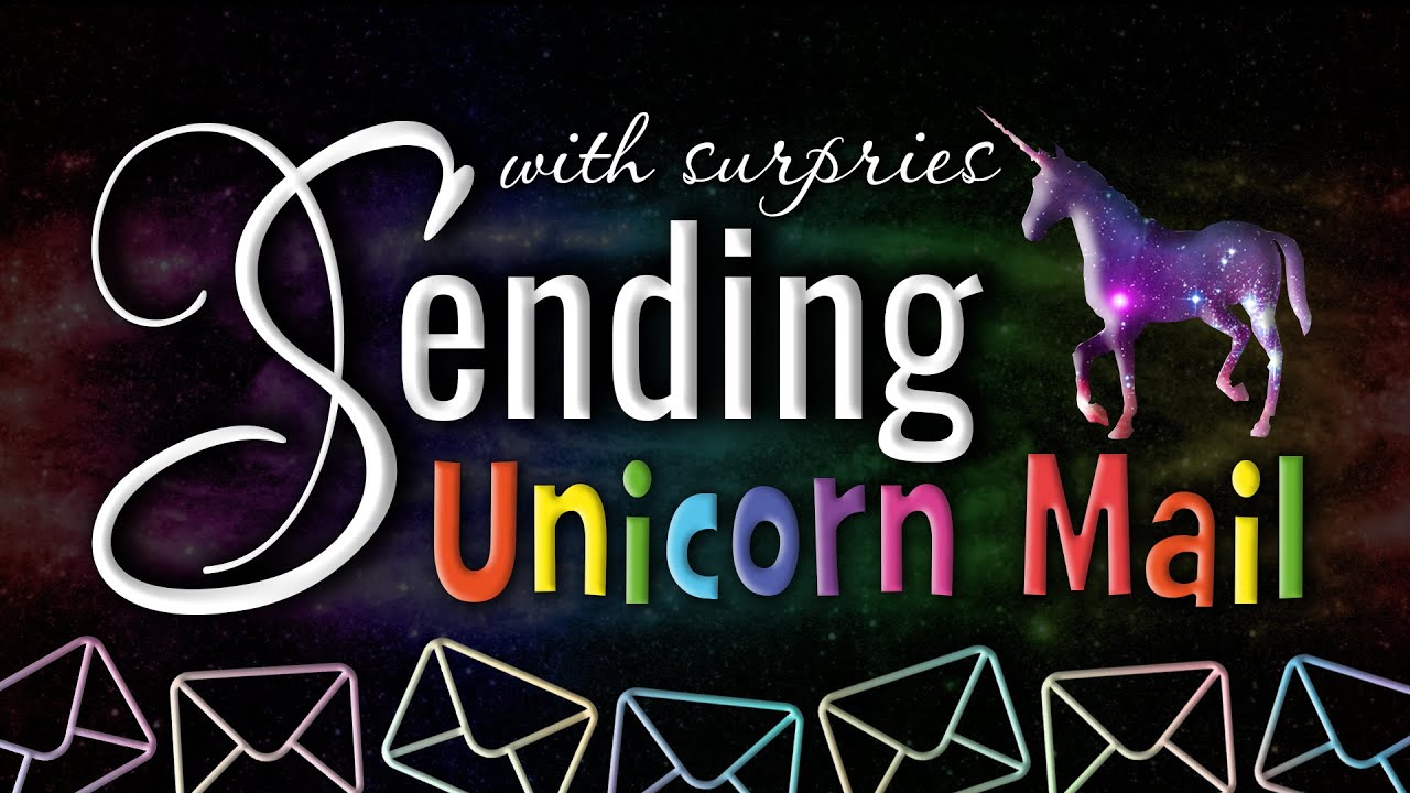 Royal Mail? No. Pure Magic! 🦄 UNICORN MAIL! | Decorating postcards and envelopes