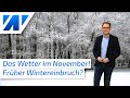 Eiskalte Überraschung? Das Wetter im November 2020! Funfact: Frühlingsluft an Heiligabend?