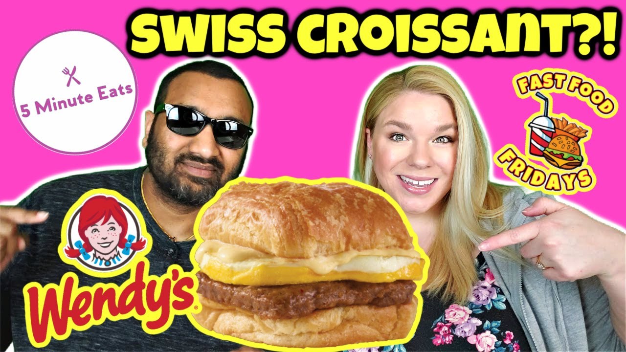 Wendy's Sausage Egg & Cheese Croissant Review YouTube