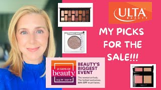 ULTA 21 DAYS OF BEAUTY FALL 2021:  MY PICKS FOR THE SALE!!! #makeupover40 #21daysultasale