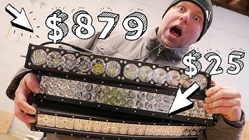 CHEAP vs. EXPENSIVE: 20" LED Light Bars (Unboxing)