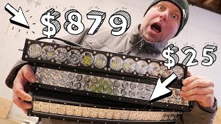 CHEAP vs. EXPENSIVE: 20" LED Light Bars (Unboxing)