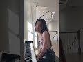 Piano playing progress shorts