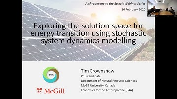 Session 1. Exploring the solution space for energy transition using stochastic system dynamics model