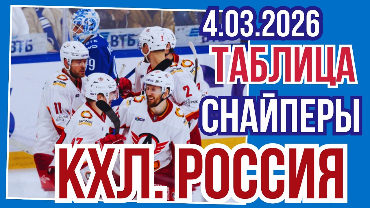 ОБЗОР.хоккей. FONBET Чемпионат КХЛ 2025/2026   4.03.26