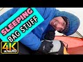 How to Stuff Big Sleeping Bag In Small Tent Winter (4k UHD)