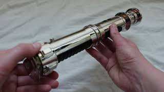 REVIEW Saberforge Outcast Lightsaber Hilt Chrome Finish Empty Hilt DIY