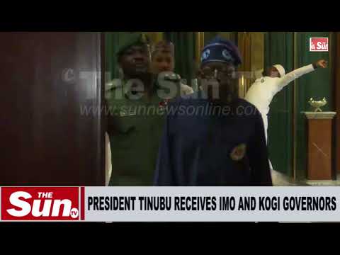 VIDEO: PRESIDENT TINUBU RECEIVES IMO AND KOGI GOVERNORS...