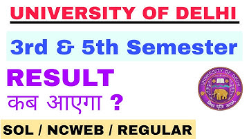 DU SOL | 3rd And 5th Semester Result 2023 | Du College Update | JK Study Stuff