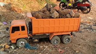 Siksa rc dump truk fuso, tenaga badak