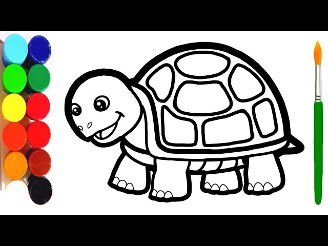 53 free printable Tortoise coloring pages in vector format, easy to print  from any device and automatica… | Tortoise drawing, Coloring pages, Easy  drawings for kids