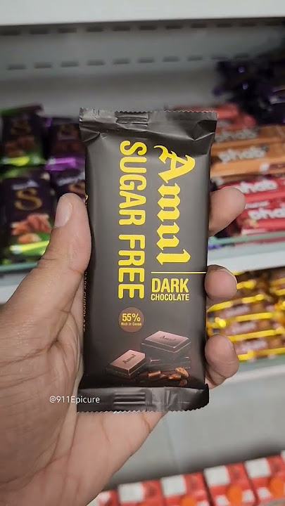Rs 30 Small Sugar Free Amul Dark Chocolate 🍫
