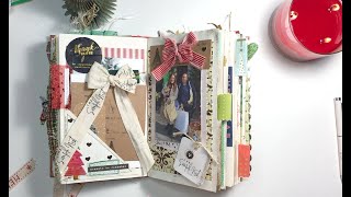 My First Flip Through of 2022 / Christmas Junk Journal 2021 / Chatty Video Plus A Finger Bow How-To🎀