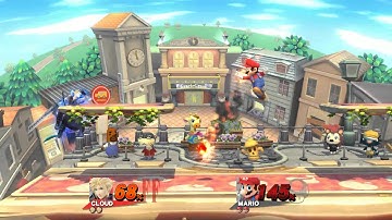 Cloud vs Level 9 Mario CPU