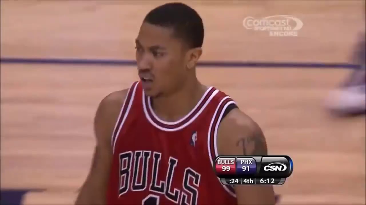 Derrick Rose Dunks - What are you doing Dragic? 