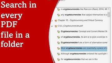 Search in every PDF file in a folder||Search in multiple PDF files