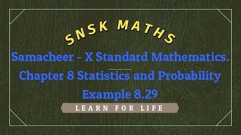 Chapter 8 Statistics and Probability Example 8.29
