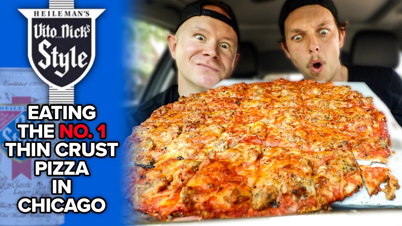 Eating Vito & Nick's $25 Large Sausage Thin Crust Pizza | *105-YEAR ANNIVERSARY REVIEW*