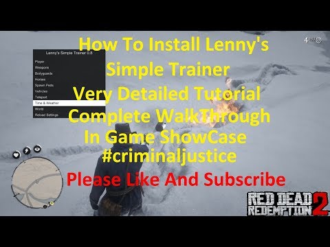 How To install Lenny's Simple Trainer Into RDR2.