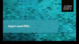 5  EndNote X9 Import saved PDFs