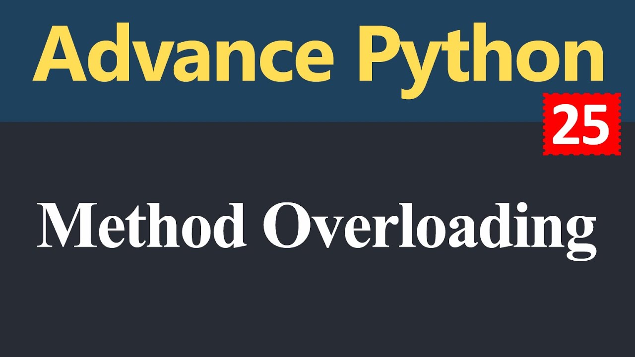 Method Overloading in Python (Hindi) 