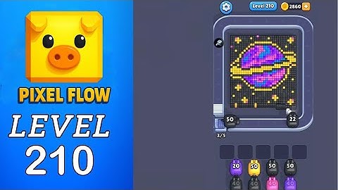 Pixel Flow Level 210 Walkthrough