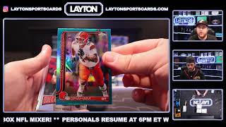 PREM1RE! 2025 Topps Chrome Football Jumbo 8 Box Case Break #12 RANDOM TEAMS