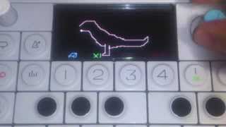 Teenage Engineering OP-1 SKETCH sequencer test:Dinosaur(Weekly OP-1 special issue vol.1)