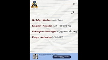 Cặp từ trái nghĩa trong tiếng Đức