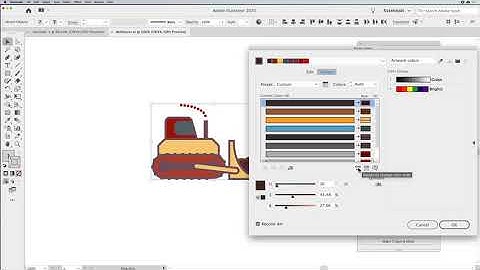 Recolor Artwork feature in Illustrator