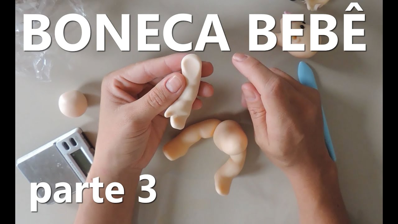 Boneca bebê - Parte 3 - Braços e fralda