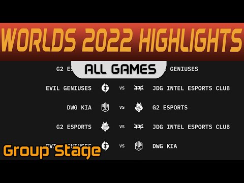 Worlds 2022 Group Stage Day 6 All Games Highlights By Onivia