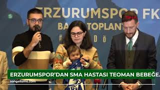 Erzurumspordan Sma Hastası Teoman Bebeğe Destek