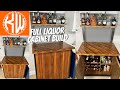 DIY Liquor Cabinet Build! How To Make Your Own Custom Bar With Clear Epoxy!