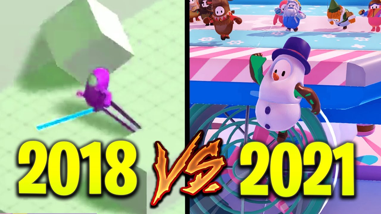 Evolution of FALL GUYS - From 2018 to 2021