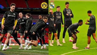 BORUSSIA DORTMUND vs REAL MADRID | Side by Side Training Comparison