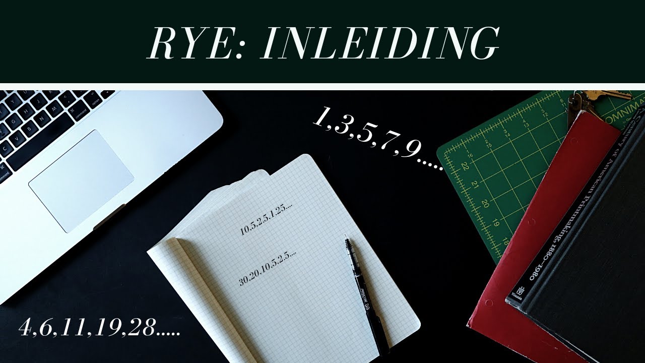 Graad 12 Rye #1: 'n Inleiding