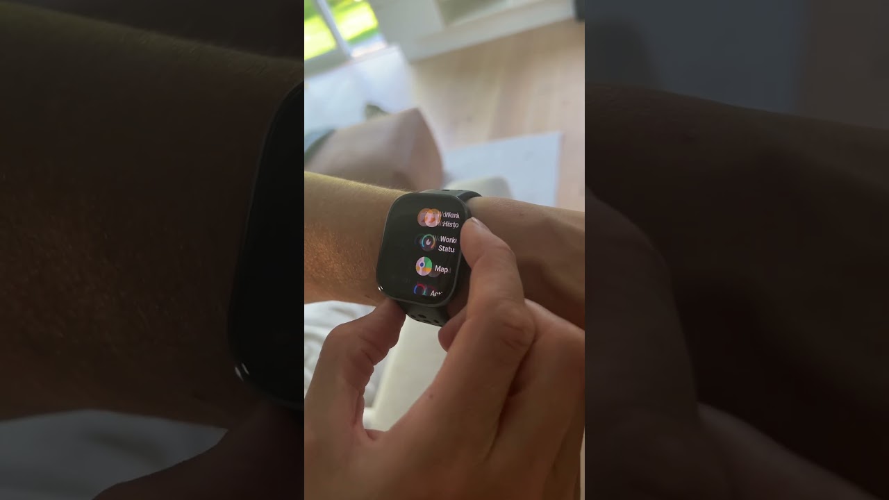 Amazfit Bip 6: scrolling around to feel the UI and nav flow. 