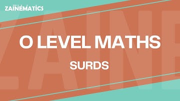 SURDS | 2025 Syllabus | O LEVEL MATHS 4024 | 2024
